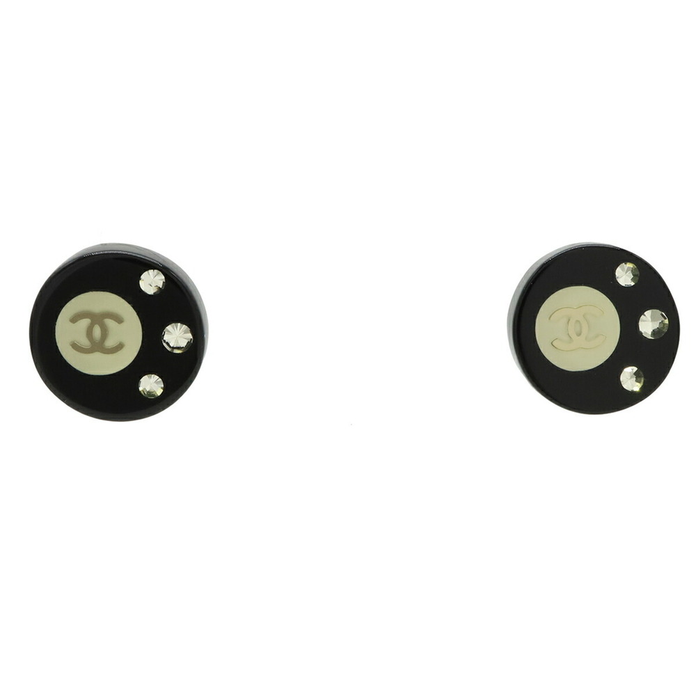 CHANEL Black Logo Earrings - Picture 1 of 7